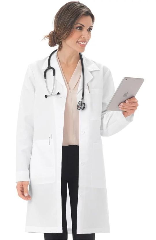 META Ladies 37&quot; iPad Pocket Lab Coat'