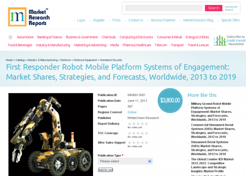 First Responder Robot Mobile Platform Systems of Engagement:'