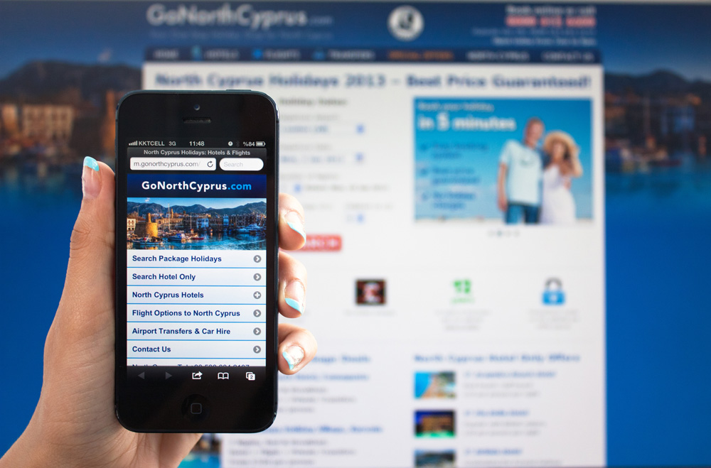 Go North Cyprus mobile website