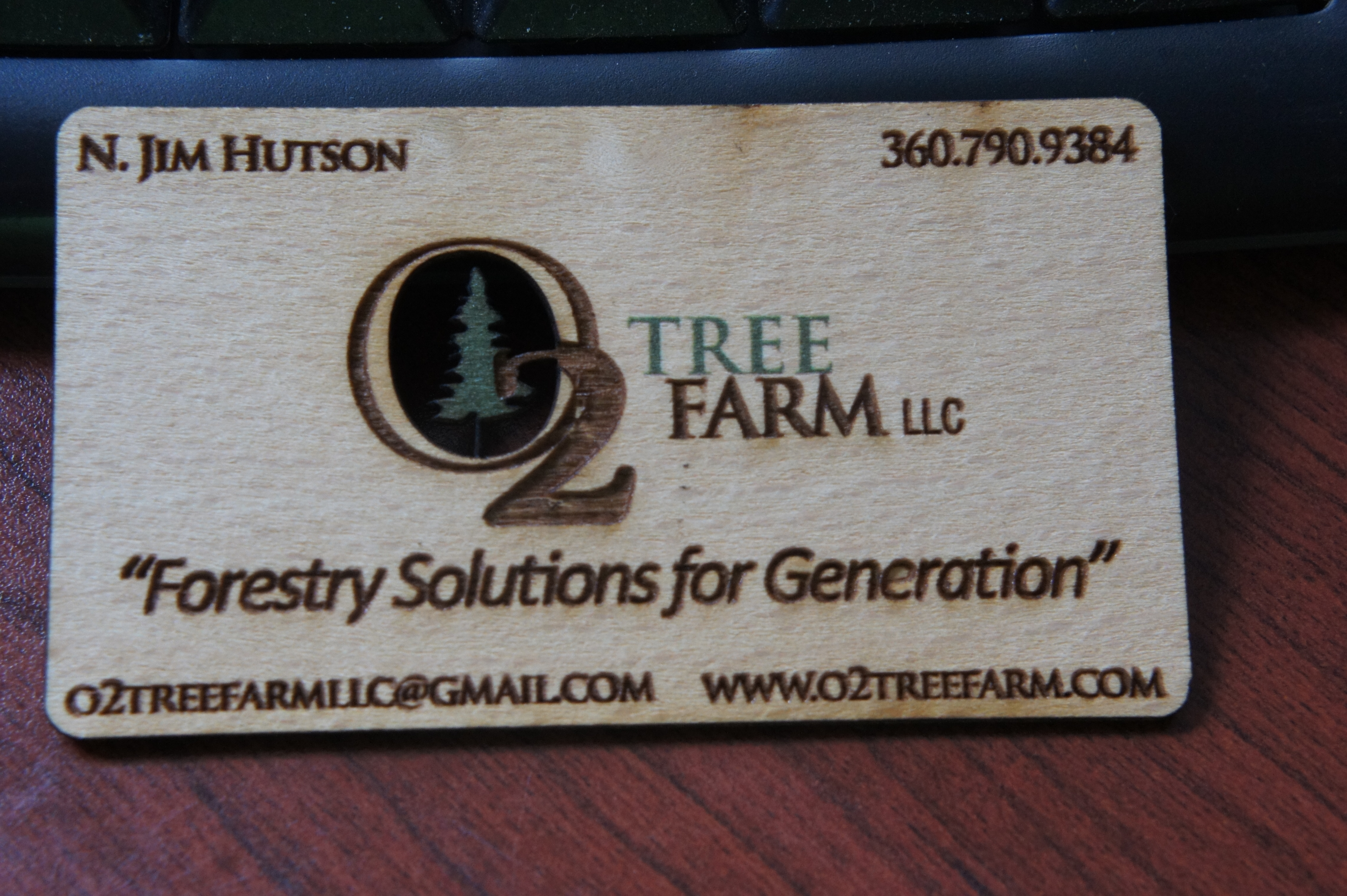 Free Wooden Business Cards'