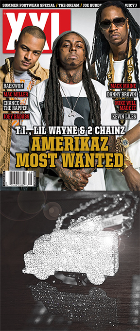 Lil Wayne and the Custom Diamond Truck Da Wurl Pendant'