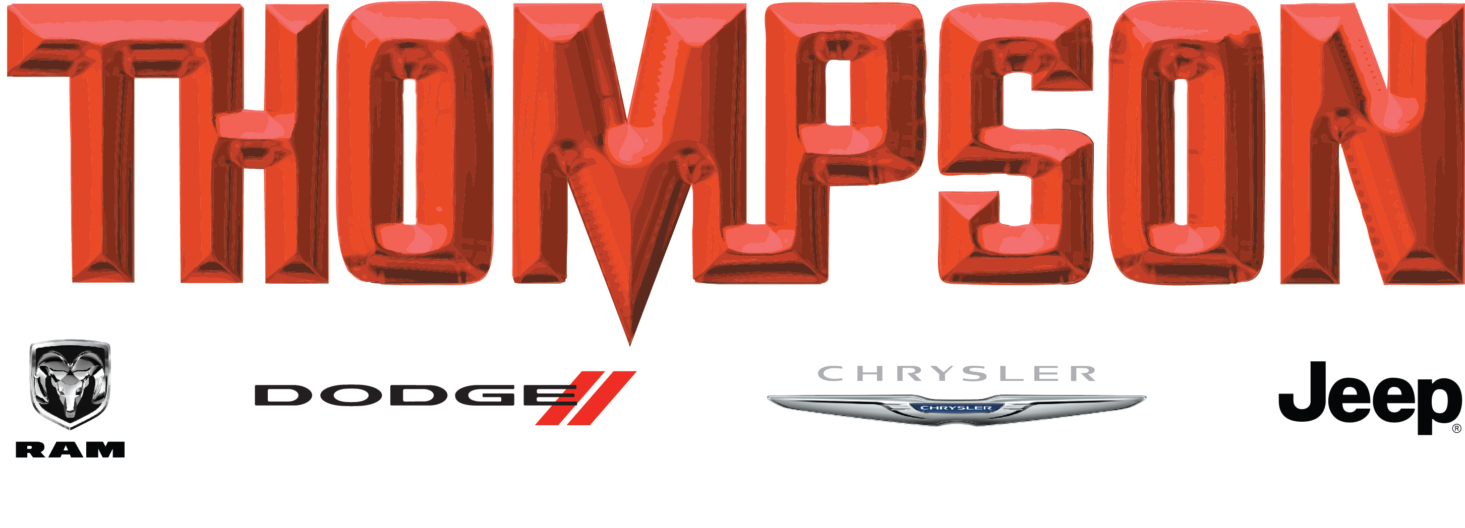 Thompson Chrysler Jeep Dodge RAM Logo