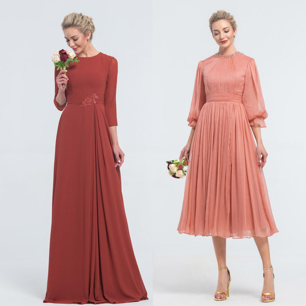 terracotta bridesmaid dresses