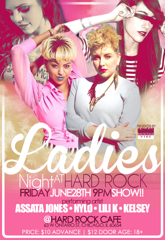 Ladies Night at Chicago Hard Rock June 28'