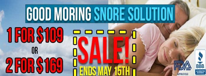 Good Morning Snore Solution Discount and Trial offers'