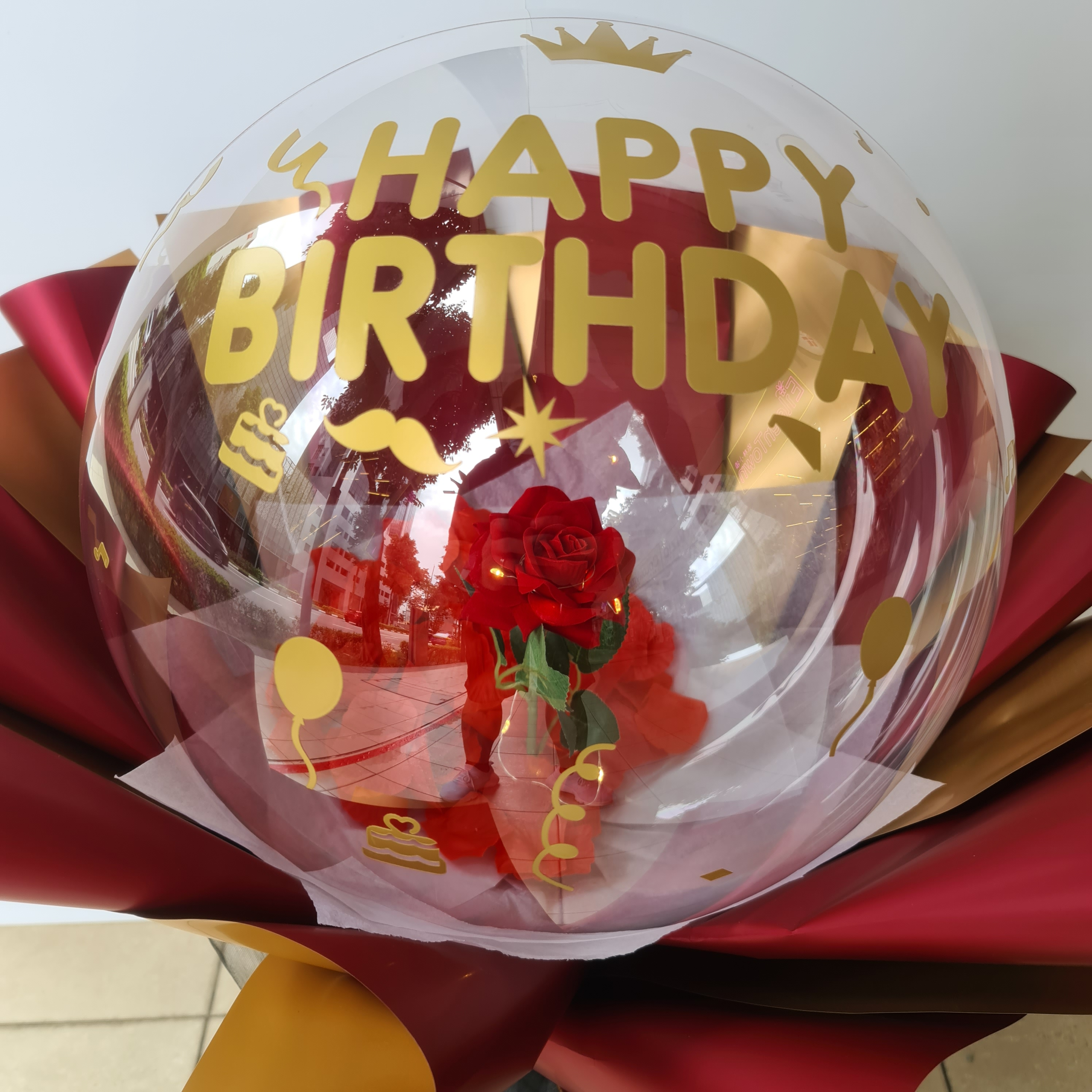 Birthday Balloon Soap Flowers Bouquet'