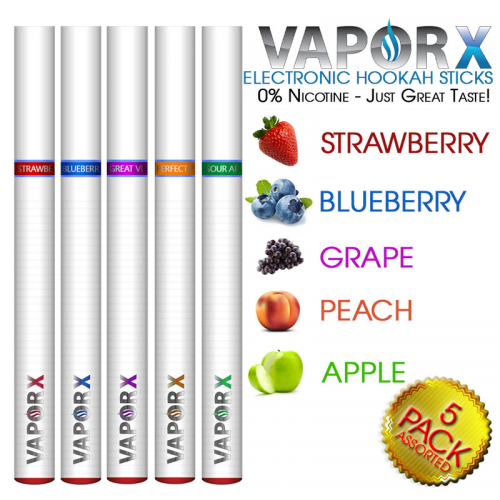 5 Pack Of eHookah Stick Samplers Available at SoBevaporizers'