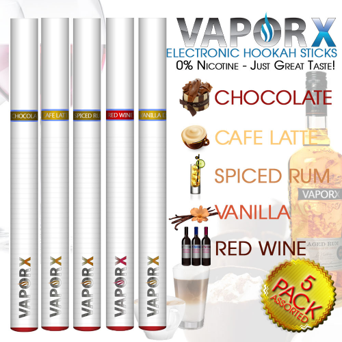 5 Pack of Sweet Flavored eHookah Sticks from SoBeVaporizers'