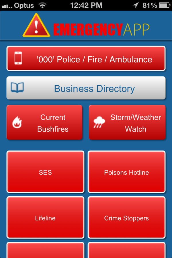 The Emergency App'