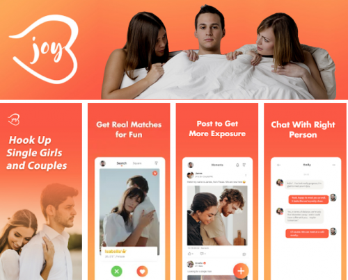 3Joy  - Threesome dating app'