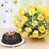 Joyous Celebrations Flower and Cake'