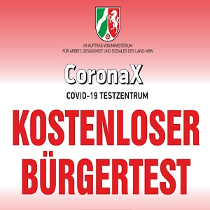 CoronaX Testzentrum am Flughafen