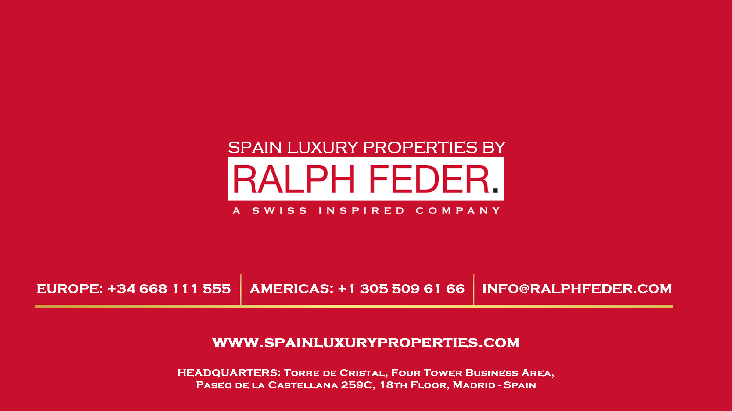 Company Logo For Spain Luxury Properties by Ralph Feder'