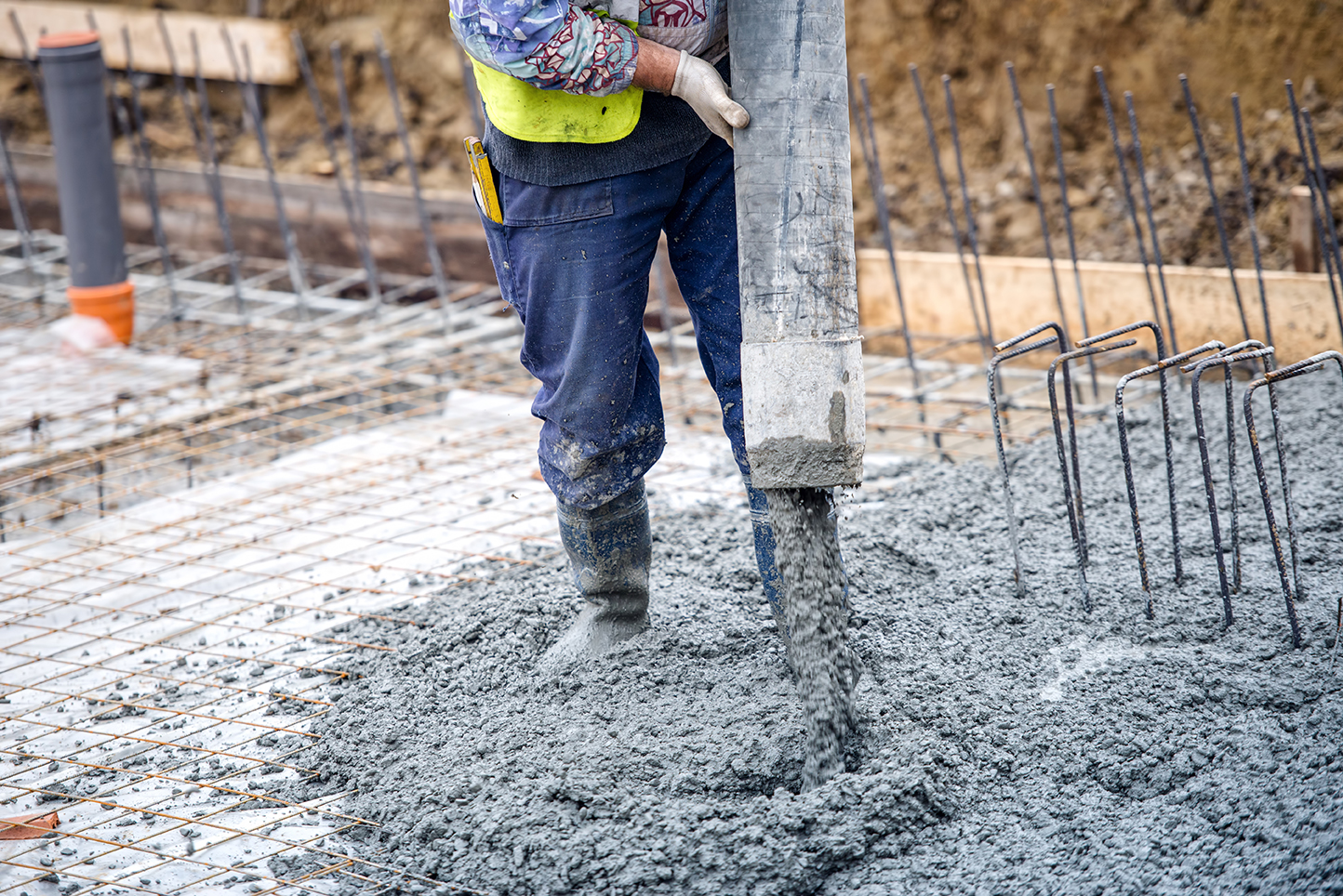 Pouring Concrete Foundation'