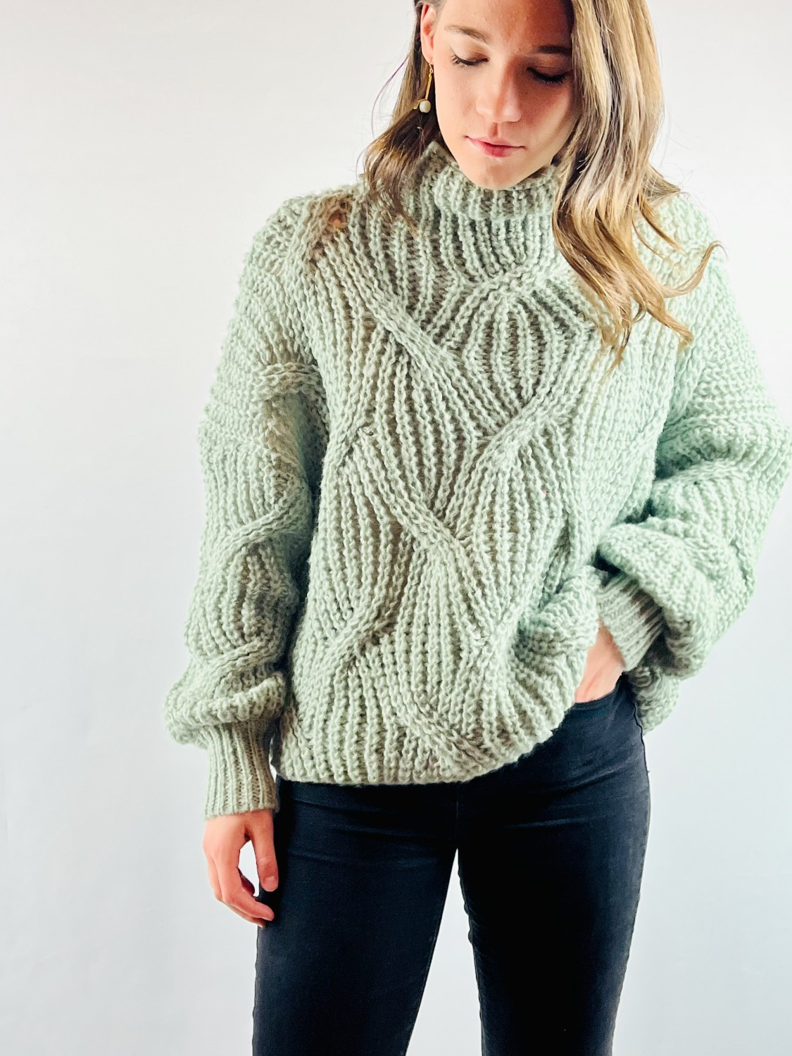 Chunky Cable Sweater'