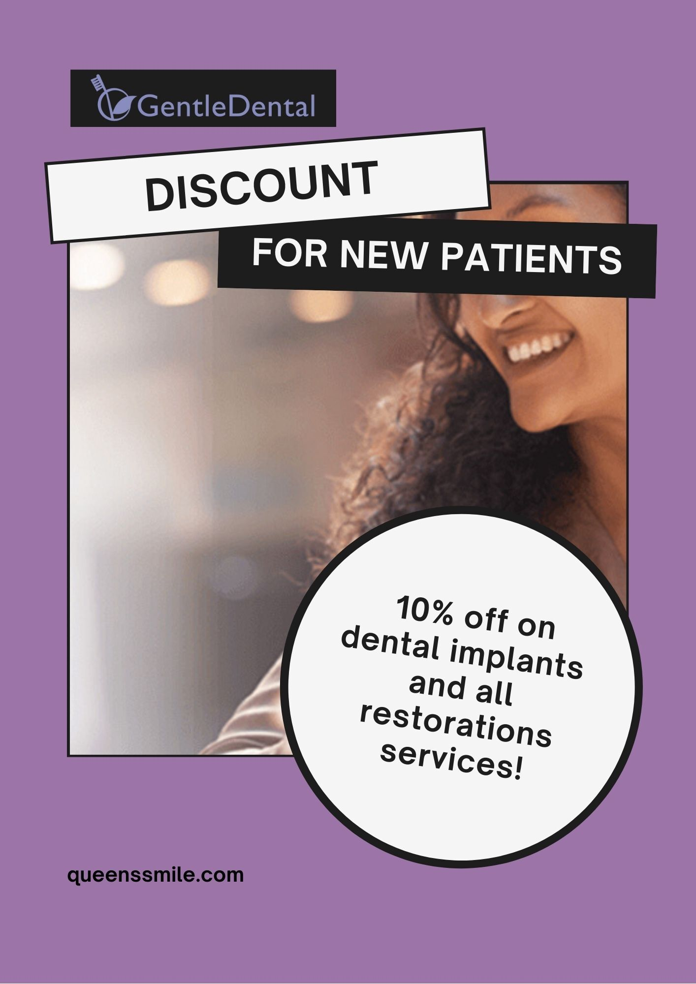 Gentle Dental in Queens offers a discount'