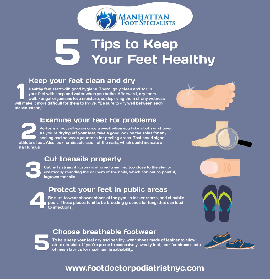 5 Tips to Keep Your Feet Healthy'
