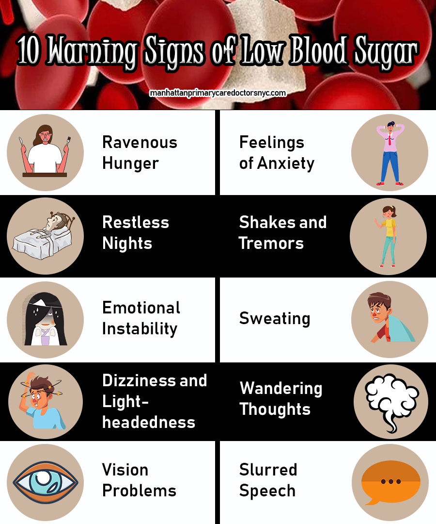 10 Warning Signs of Low Blood Sugar'