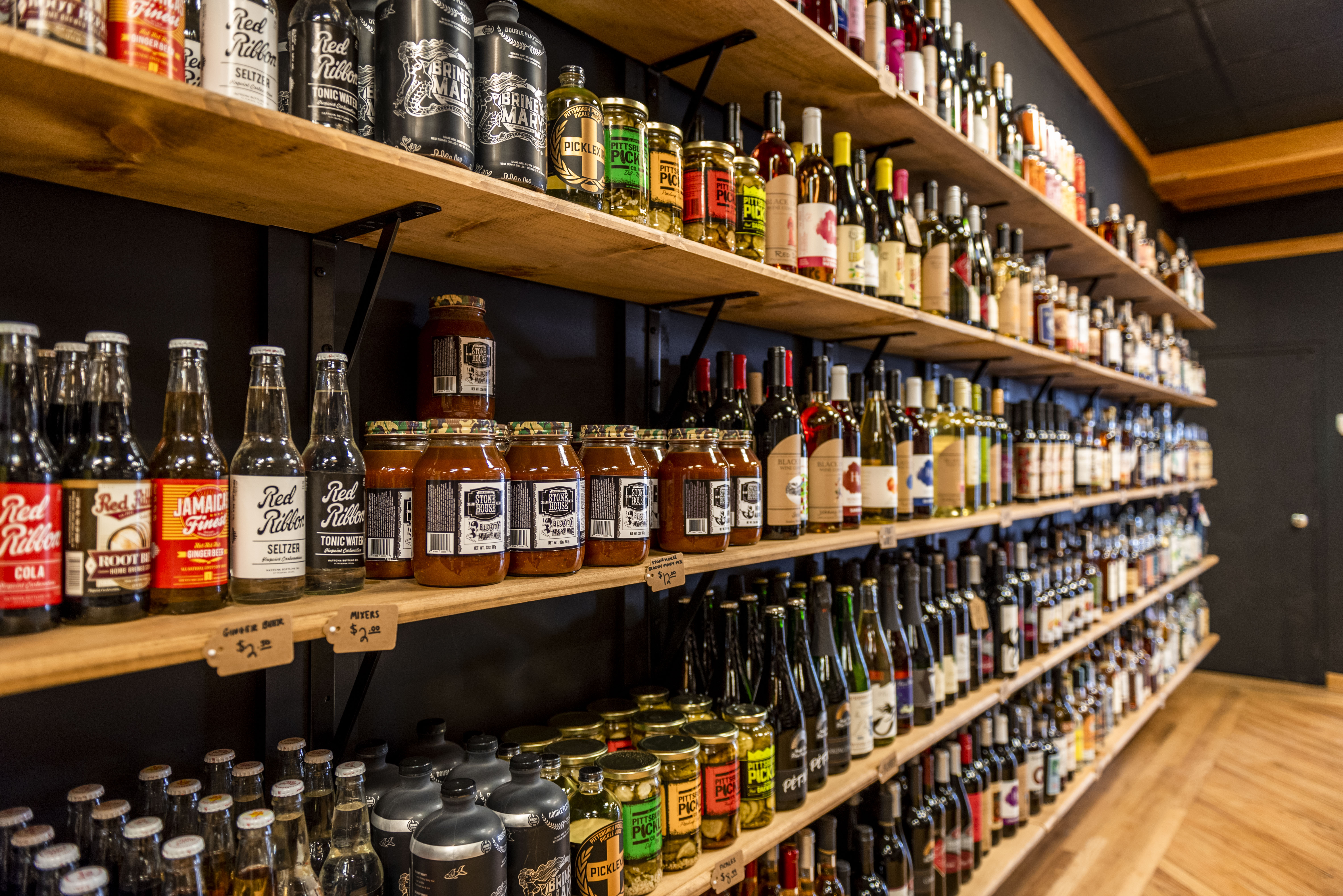 PA Libations Shadyside - bottle wall