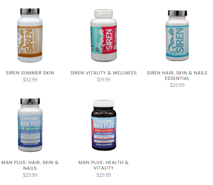 SIREN and MEN PLUS Dietary Supplements