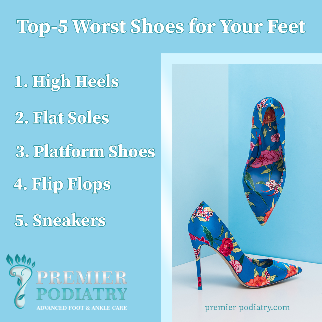 Top-5 Worst Shoes for Your Feet'