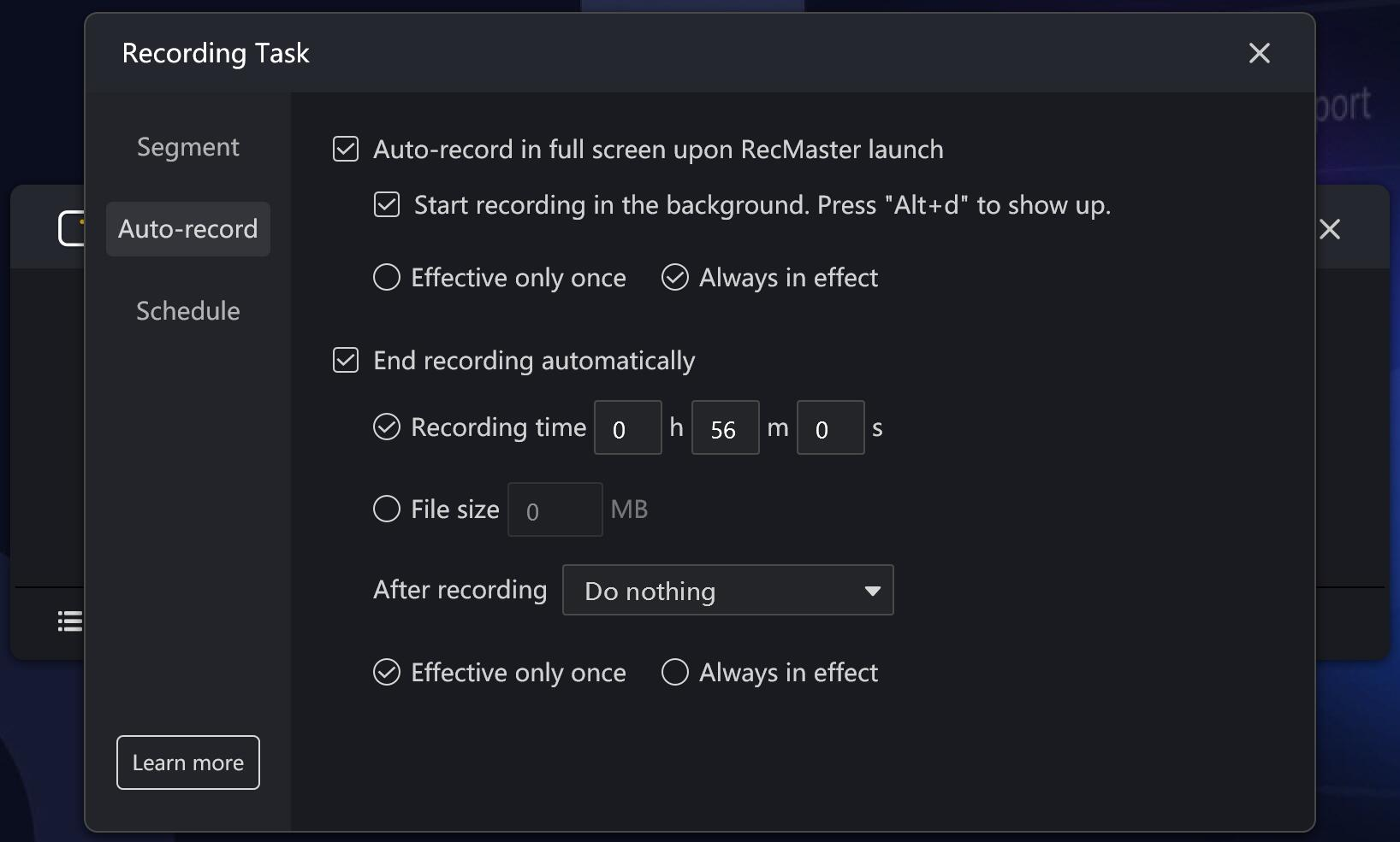 RecMaster Screen Recorder - Auto Recording