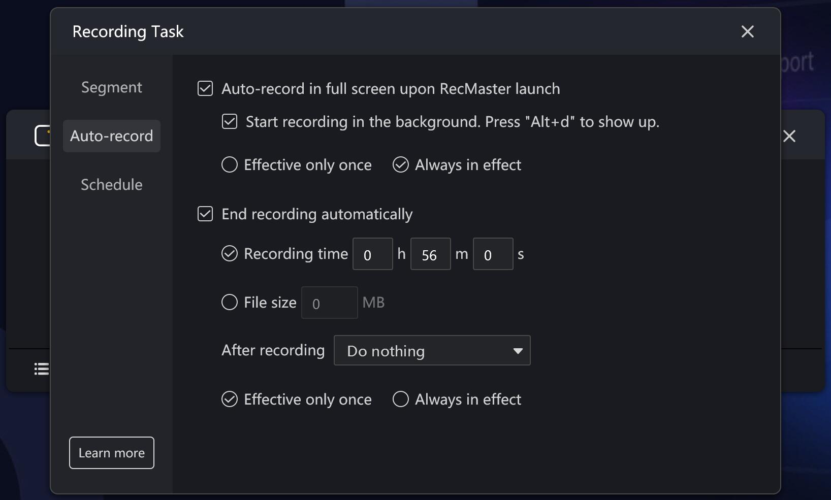 RecMaster Screen Recorder - Auto Recording'