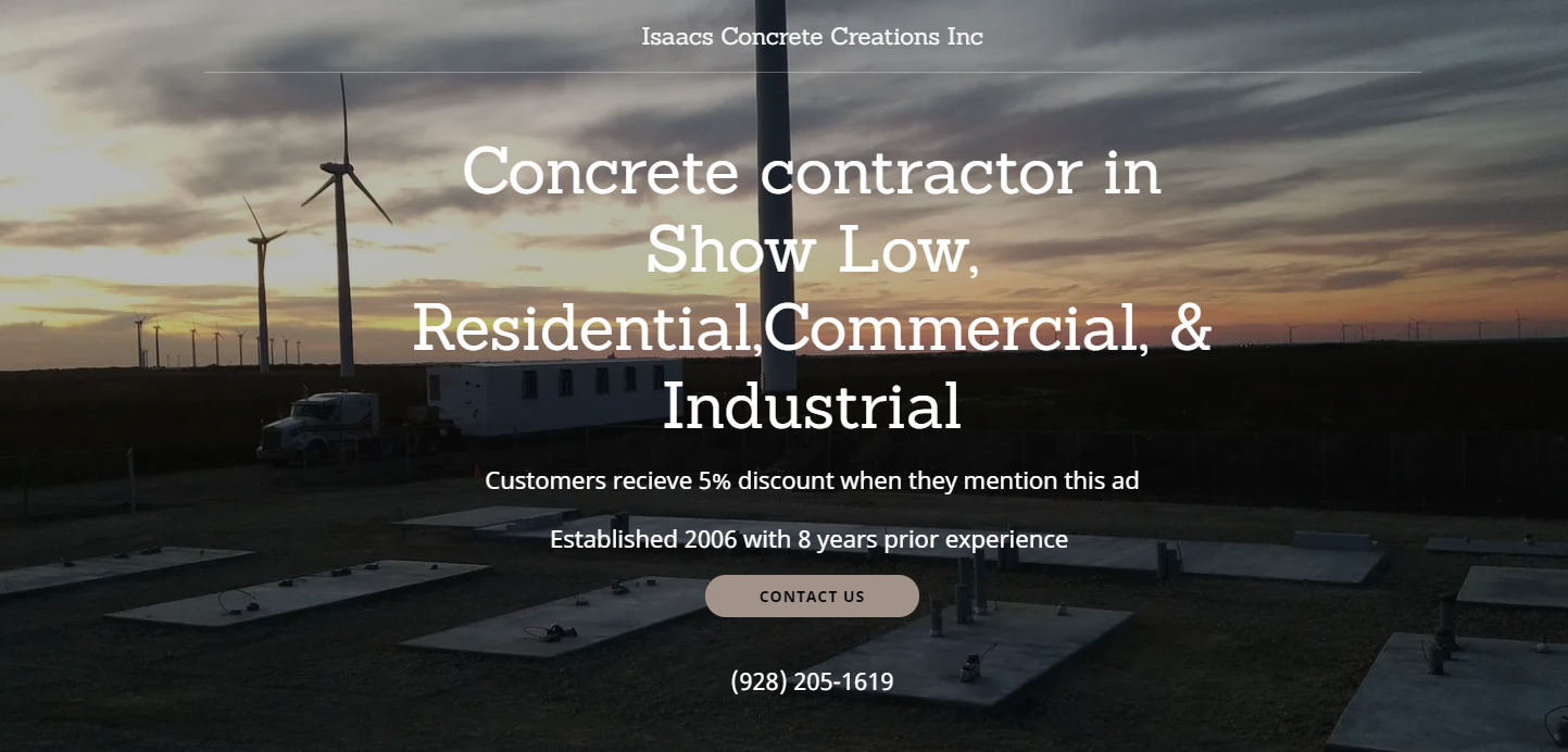 Company Logo For Isaacs Concrete Creations Inc'