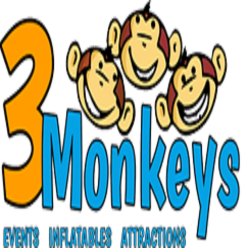 Company Logo For 3 Monkeys Inflatables'