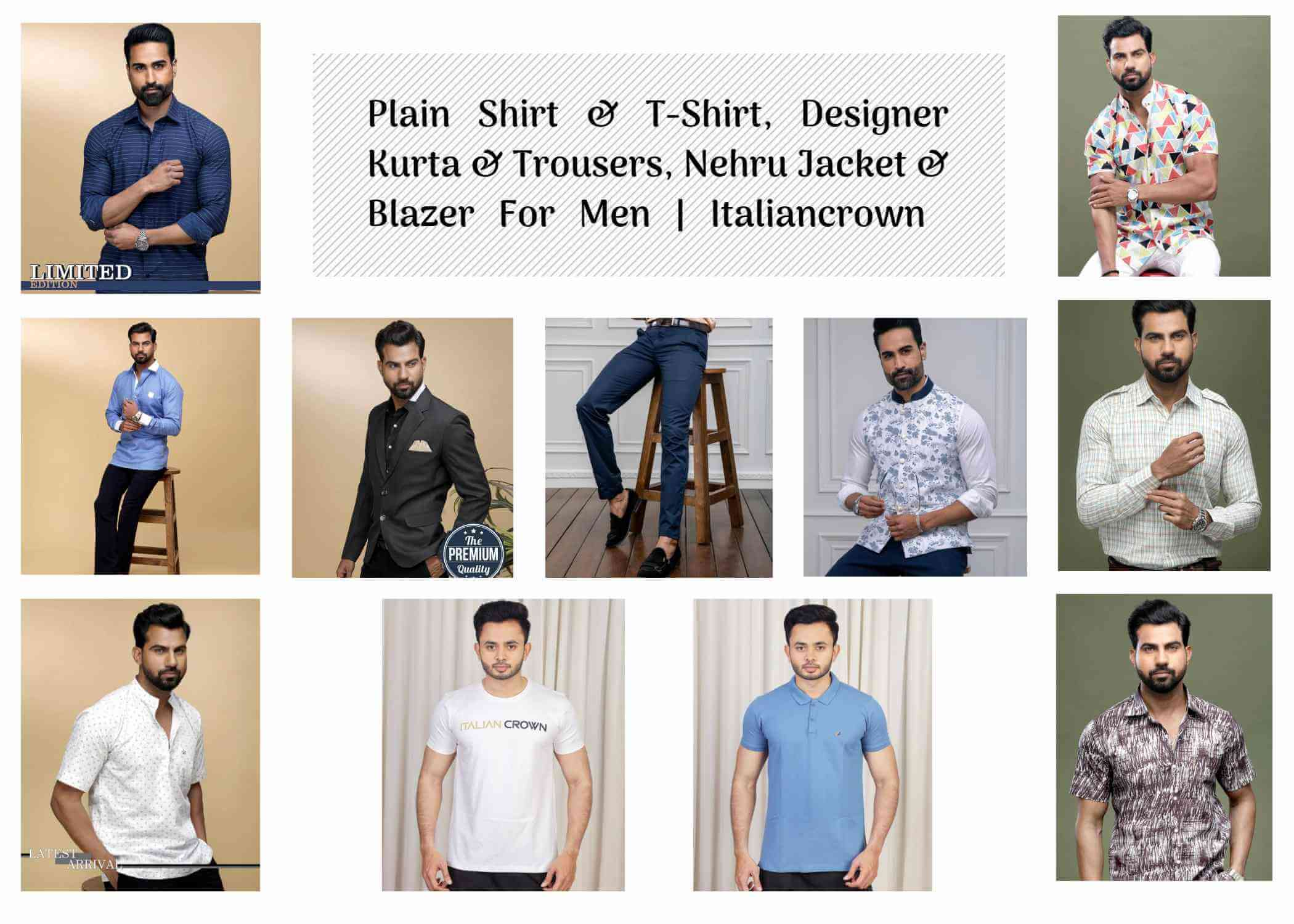 Mens Clothing: Shirts & T-Shirts, Designer Kurta & Trousers Logo