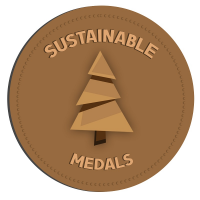 Sustainable Wooden Medals Logo