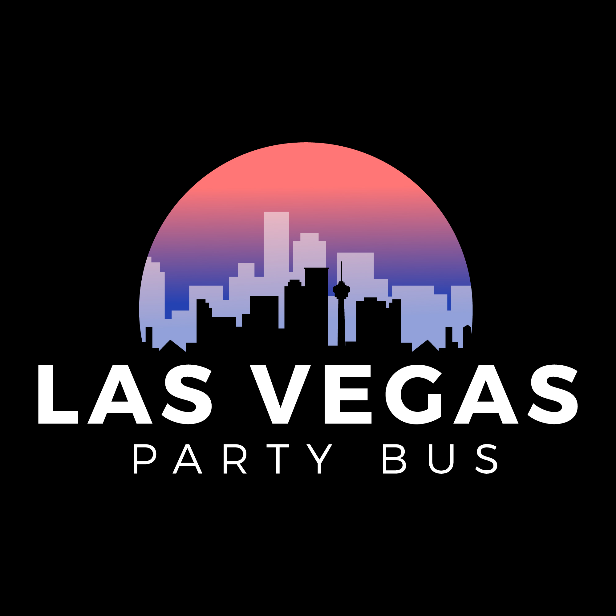 Las Vegas Party Bus Logo Squared'