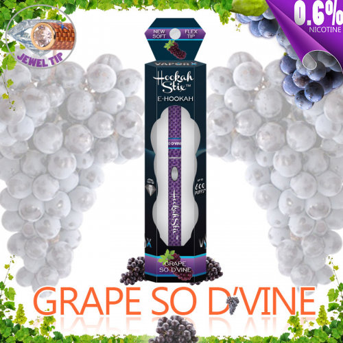 Grape flavored electronic hookah sticks'