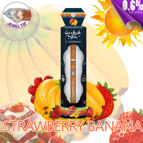 Strawberry Banana flavored electronic hookah sticks'