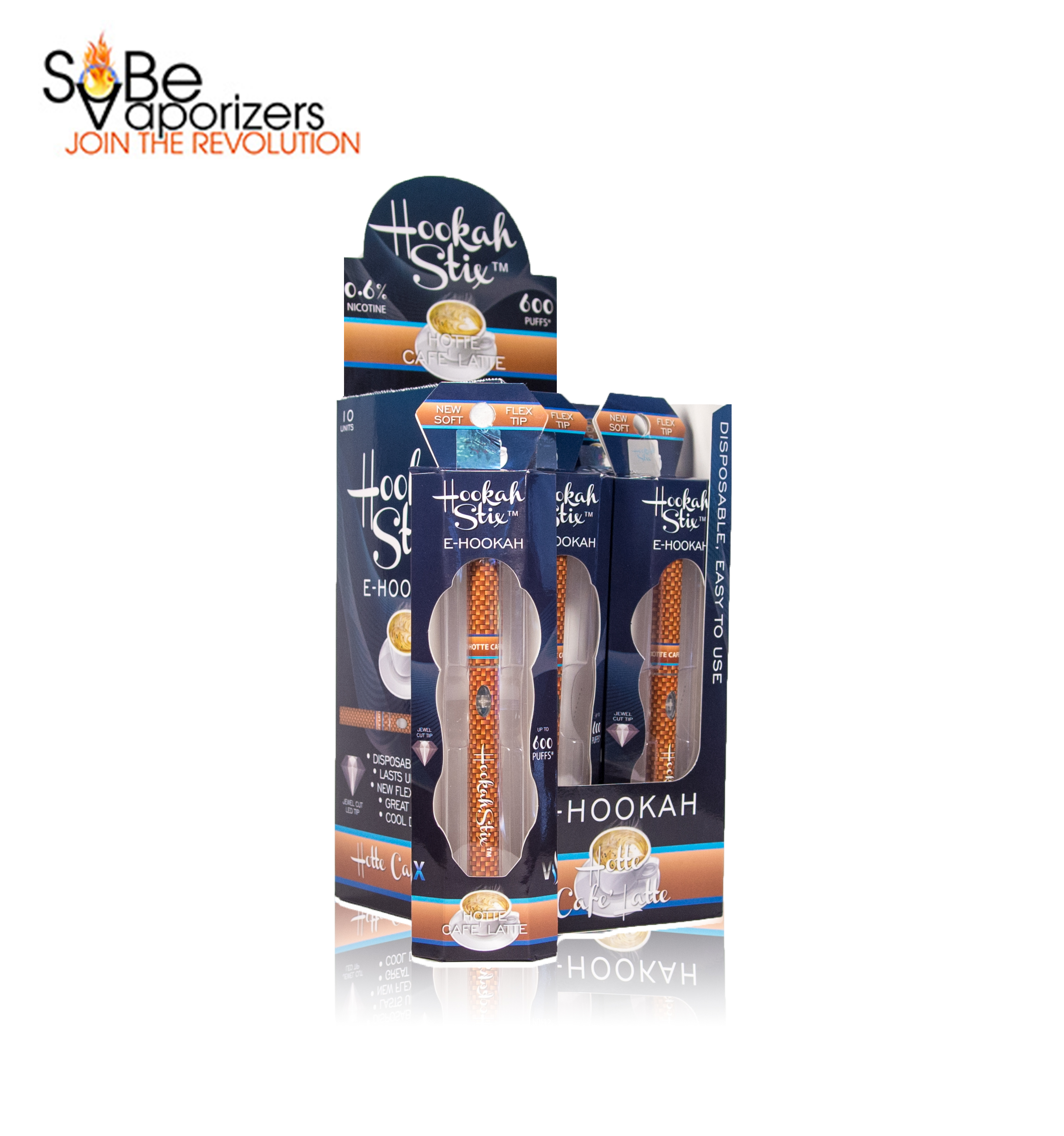 Disposable Cafe Latte eHookah Sticks'