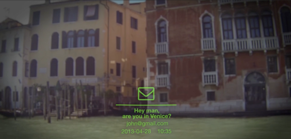 GlassUp display sample'