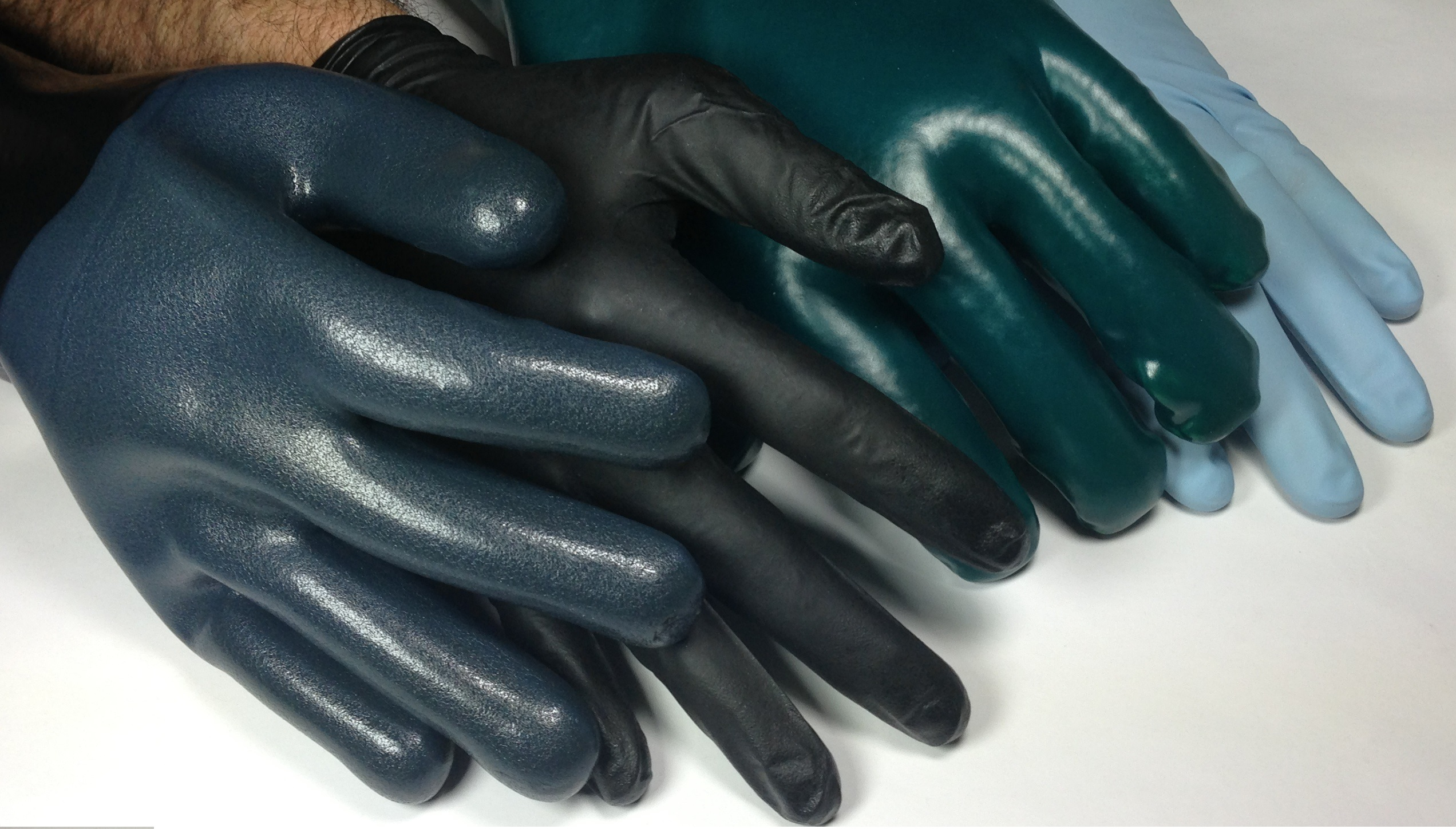 Nitrile and Latex Gloves treated with ENSO RESTORE RL