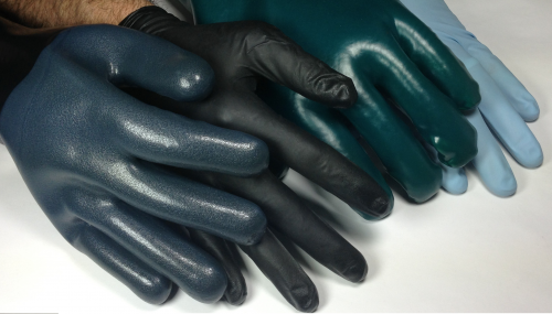 Nitrile and Latex Gloves treated with ENSO RESTORE RL'