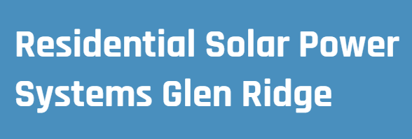 Company Logo For Residential Solar Power Systems Glen Ridge'