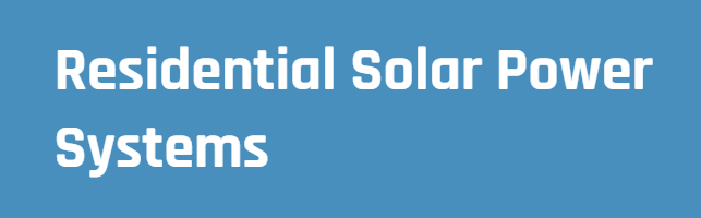 Company Logo For Residential solar power systems'