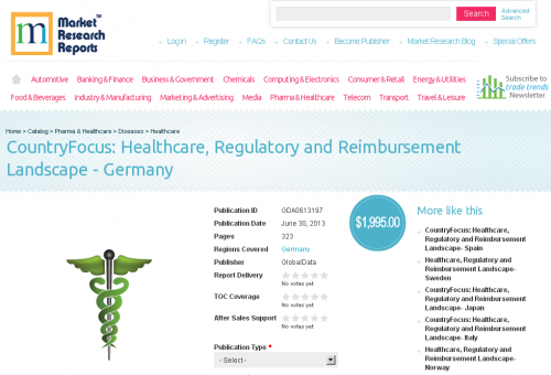 Healthcare, Regulatory and Reimbursement Landscape - Germany'