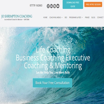 Jo Shrimpton Coaching Accredited Life Coach London