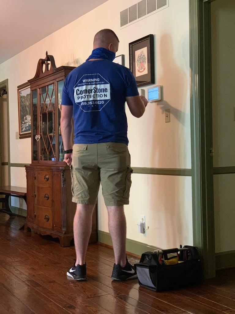 home security installation cornerstone protection'