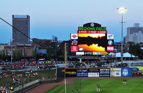 Lighthouse LED Display at Regions Field'