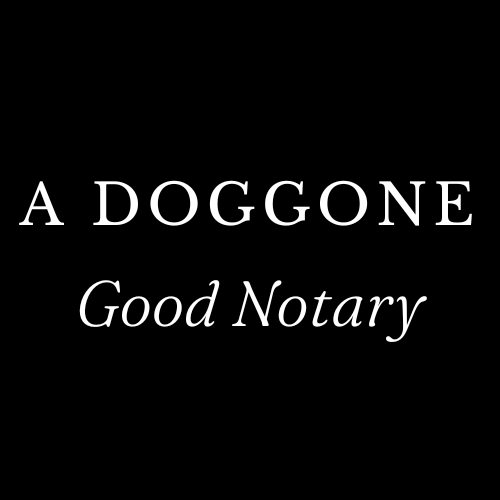 Company Logo For A Doggone Good Notary'