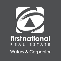 First National Real Estate Waters &amp; Carpenter Logo
