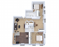 3D Apartment Floor Plan Sample