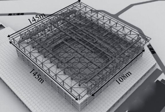 Prefab aircraft hangar'