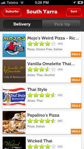 Eat Now Mobile App