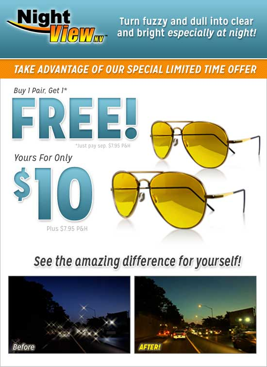 night view anti-glare glasses as seen on tv'